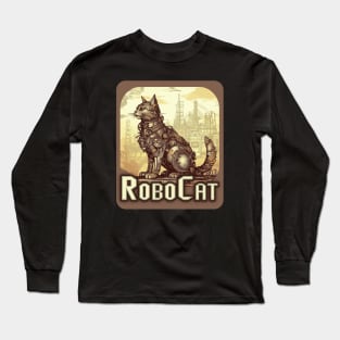 Industrial cyber cat | Robocat Long Sleeve T-Shirt